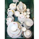 A selection of Wedgwood "Chantecler" pattern tablewares, a selection of Royal Worcester "Evesham"