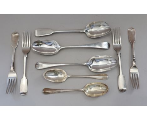 A selection of silver flatware, various, 13.2oz troy approx