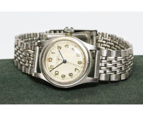 A vintage Rolex Junior Sport wristwatch, circa 1939, stainless steel case diameter 30mm, manual wind movement, screw back cas