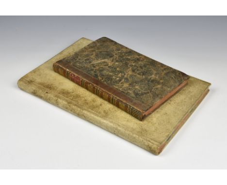 Jersey law interest - three 18th / early 19th century handwritten manuscript volumes one titled 'Du Droit', on laid paper, 13