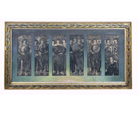 Frederick Hollyer (British, 1838-1933) after Sir Edward Coley Burne Jones (1833-1898) The Six Days of Creation   a complete s