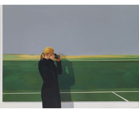 Tim Eitel  - - 1971 Leonberg - lebt und arbeitet in Paris MUSEUMSLANDSCHAFT. 2001. Öl auf Leinwand. Verso zweifach signiert, 