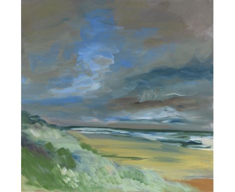 Rainer Fetting  - - 1949 Wilhelmshaven - lebt und arbeitet in Berlin Dünen am Meer. 2008. Öl auf Leinwand. Verso auf der Lein