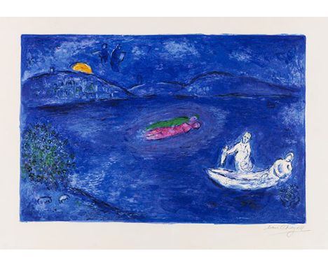 Marc Chagall  - - 1887 Witebsk - 1985 Saint-Paul-de-Vence L'Écho. 1961. Farblithografie. Mourlot 340. Cramer Livres 46. Signi