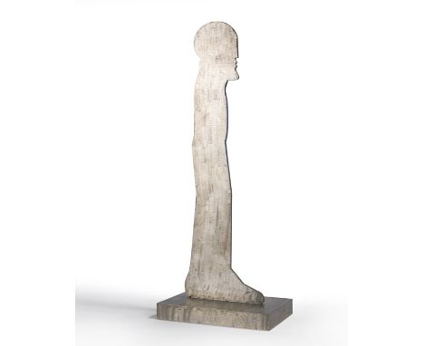 Horst Antes  - - 1936 Heppenheim - lebt und arbeitet in Sicellino und Wolfartsweier Kleine Figur II. 2004/2005. Edelstahl ver