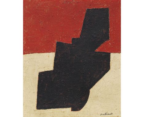 Serge Poliakoff  - - 1900 Moskau - 1969 Paris Composition abstraite. 1951. Öl auf Leinwand. Poliakoff 51-66. Rechts unten sig