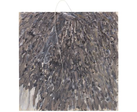 Gerhard Hoehme  - - 1920 Greppin bei Dessau - 1989 Neuss-Selikum Muddle. 1982. Acryl auf Leinwand mit PE-Schnur. Hoehme 82-03