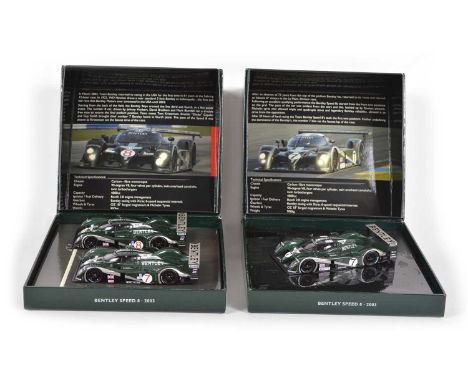 Two Minichamps 1:43 Scale Bentleys. Speed 8 2003 Le Mans 24hrs Kristensen, Smith, Capello (BL363) and Speed 8 2003 Sebring 12