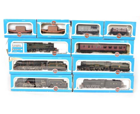 Airfix OO gauge scale boxed rolling stock (10) to include 54150-1 Prarie Tank Locomotive 2-6-2 (G.W.R. Green Livery) 6110, 54