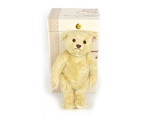 Steiff, Anna the Friendship Bear, blond with locket, exclusive to QVC. 30 cm, ltd.ed. 674/2005. VG, boxed with certificate