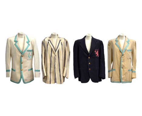 A selection of four university jacket blazers, including Cambridge. To include two Cambridge University 'Blues' white woollen