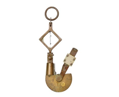 A Palmer Reflecting clinometer. Stamped mark and Broad Arrow device, height 15cm.