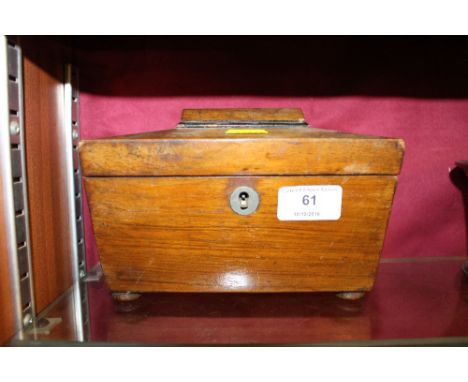 A 19th Century mahogany tea caddy