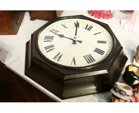 Octagonal GPO Bakelite wall clock