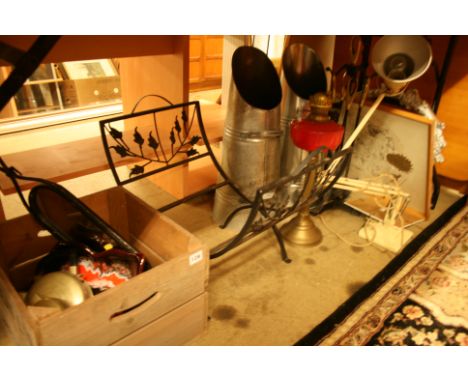 Quantity of assorted, lamp, mirror etc.