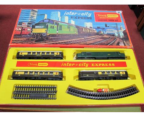 A Boxed Triang Hornby #RS.9 "OO" Gauge Inner City Express Set, comprising a #R751 BR green class 37 Co-Co Locomotive R/No. D6