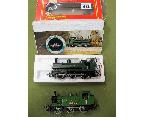 A Boxed Hornby "00" Gauge G.W.R Class 2721 0-6-0 Pannier Tank Steam Locomotive, with d.c.c fitted and one other 0-6-0 L.N.E.R