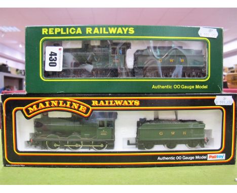 A Mainline "OO" Gauge #37-058 0-6-0 2251 Class Collett Locomotive and SIx Wheeled Tender, G.W.R green, boxed. A Replica Railw