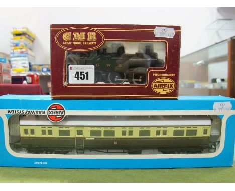 A 'G.M.R' Airfix "OO" Gauge #54152-7 0-4-2 Tank Locomotive, R/N 1466, G.W.R green, boxed. An Airfix "OO" gauge #54255-5 Auto-
