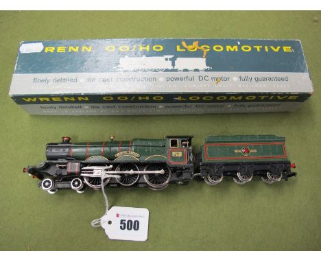 A Boxed Wrenn "OO" Gauge 4-6-0 Castle Class Locomotive and Six Wheeled Tender 'Bristol Castle', BR green R/No. 7013, chipping
