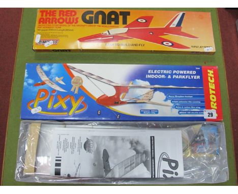 A Boxed Protech #T0380 'Pixy' Electric Powered Indoor and Park Flyer Model Aircraft, comes complete with E-SKY #SK097 receive