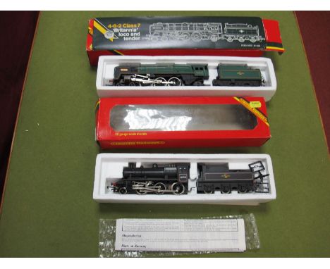 A Boxed Hornby "OO" Gauge #R.857 Ivatt Class 2, 2-6-0  locomotive and six wheel tender, R/No. 46400, British Railways black, 
