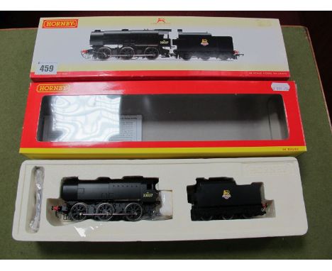 A Hornby "OO" Gauge #R2355 0-6-0 Class QI Locomotive and Six Wheeled Tender BR black, R/N 33037  Boxed