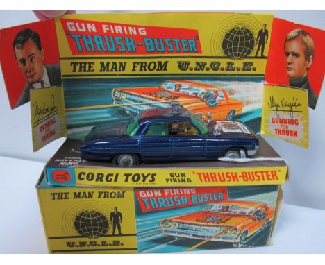 A Boxed Original Corgi #497 "Man From Uncle Gun Firing Thrush Buster", metallic body, searchlights, cast detail wheels, two f