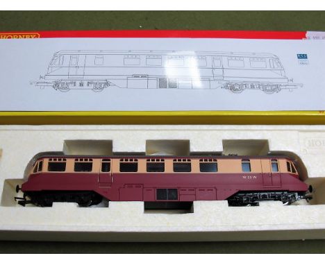 A Hornby "OO" Gauge #R2869 BR Diesel Rail Car, R/N W23W, DCC ready. Boxed