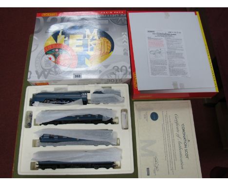 A Boxed Hornby "00" Gauge 'Coronation Scott' Train Pack, #R2371m 4-6-2 locomotive 'Princess Alexandra' R/No 6224, six wheel t