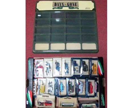Thirty Days Gone by Lledo Diecast Models, including Days Gone Vanguards #71002 1959 Morris LD van H.P. Sauce, #46001 4.5 litr