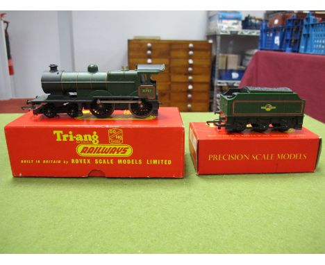 A Boxed Tri-ang "OO" Gauge #R.350 Class LI, 4-4-0 locomotive, R/No. 31757, green livery, instruction manual, a boxed Tri-ang 