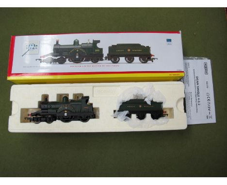 A Hornby "OO" Gauge #R2828 4-2-2 Locomotive and Six Wheeled Tender, GWR Dean single, 'Duke of Edinburgh', R/N 3064, certifica