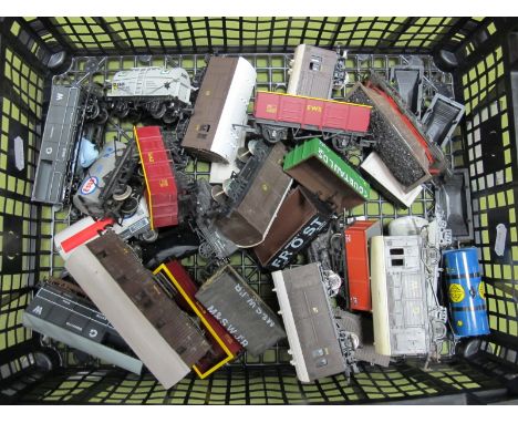 A Quantity of "OO" Gauge Rolling Stock, largely commercial but including open wagons, tankers, brake vans by Lima, Hornby, Ma