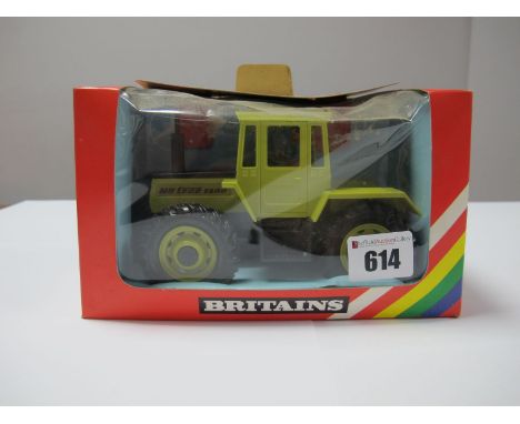 A Boxed Britains Farm #9525 1:32nd Scale Mercedes Benz Tractor 1500, lime green and black body, plastic lime green hubs, mode