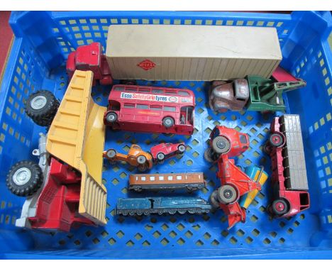 A Quantity of Dinky Diecast Commercial Vehicles, including locomotive LNER R/No. 2509, circa 1950's-1970's, all playworn. 