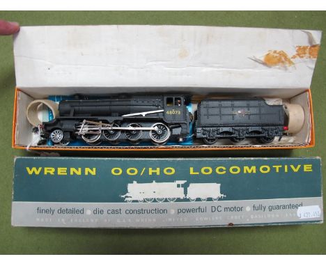 A Boxed Wrenn "OO" Gauge #W2224 Class 8F 2-8-0 Freight Locomotive R/No. 48073, BR black, six wheel tender, rubbing to decal n