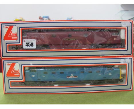 A Lima "OO" Gauge Class 55 'Deltic' Locomotive, R/N9006 'The Fife and Forfar Yeomanry', BR blue, boxed. A Lima #205121 Class 