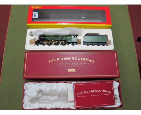 A Boxed Hornby "OO" Gauge Millennium Limited Edition #R2146 LNER 'Flying Scotsman' 4-6-2 Class A3 Locomotive, and eight wheel