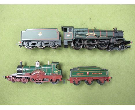 A Hornby "OO" Gauge #R2090 Castle Class 4-6-0 Locomotive, R/N 5004 'Llanstephan Castle' and Six Wheeled Tender, BR Green. A H
