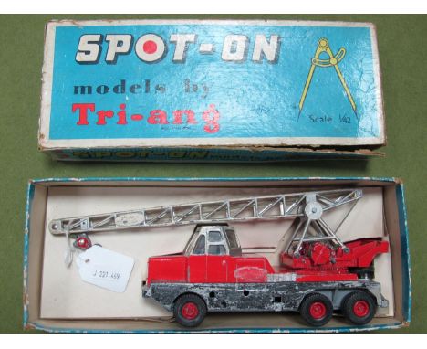 An Original Boxed Spot-On #117 1:42nd Scale Diecast Jones Crane, model is playworn, box tatty, but with original inner.