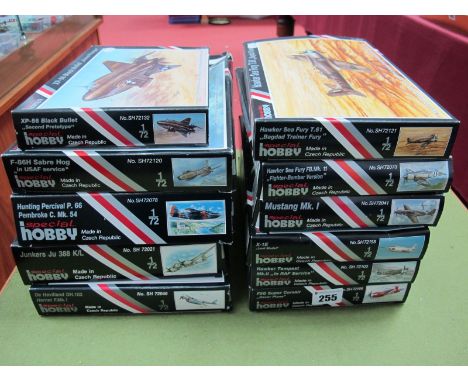 Eleven Boxed 1:72 Scale Special Hobby Plastic Model Aircraft Kits, including #SH72103 Hawker Tempest MK.II "In RAF Service, "