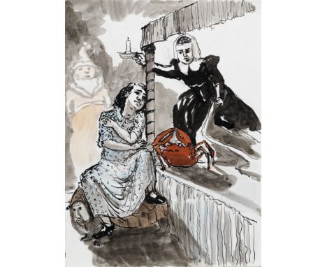 Dame Paula Rego R.A. (British, born 1935)Dreams at Walton Hall titled and dated 'Dreams at Walton Hall. 1990', signed and ded