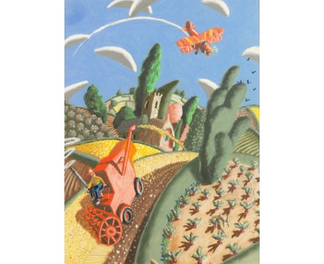 Richard Adams (British, born 1960)Harvest Time signed and dated 'Richard Adams 1987.' (at right edge)pastel on paper38.5 x 28