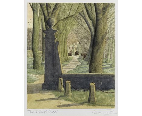 Simon Palmer (British, born 1956)The School Gate signed 'Simon Palmer' (lower right), titled ''The School Gate'' (lower left)