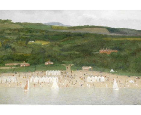 Richard Eurich R.A. (British, 1903-1992)Beach Carnival signed and dated 'R. Eurich '81' (lower right); further signed, titled