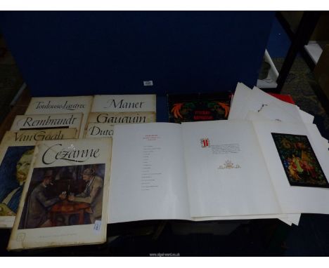 A quantity of Art books; Cezanne, Dutch Painting etc. Plus a collection of Russian Fairy-Tales illustrated by Alexander Kurki