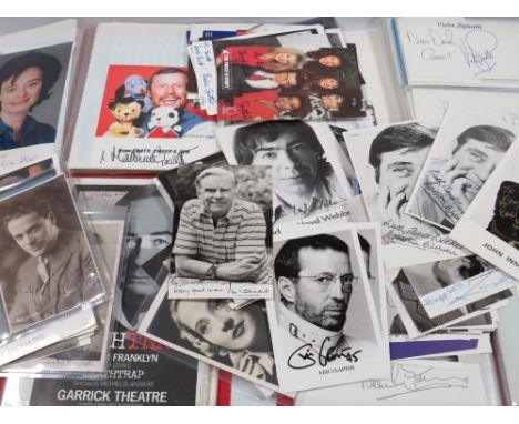 FIVE ALBUMS OF SIGNED PHOTOGRAPHS AND LETTERS OF MAINLY ENTERTAINERS, to include Gracie Fields, Helen Shapiro, Arthur Askey, 