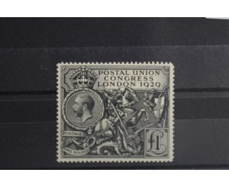 POSTAGE STAMP -&nbsp;S.G. 438 1929 P.U.C. £1, UN/M, but badly toned