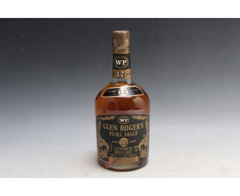 1 VINTAGE BOTTLE OF GLEN ROGER'S AGED 12 YEARS SCOTCH WHISKY WILLIAM PEEL
